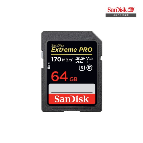샌디스크 Extreme Pro SD 64GB 170MB