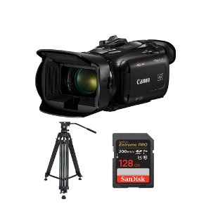 캐논 VIXIA HF G70 4K 캠코더+Sharp B ST-1 비디오 삼각대+SD 128GB
